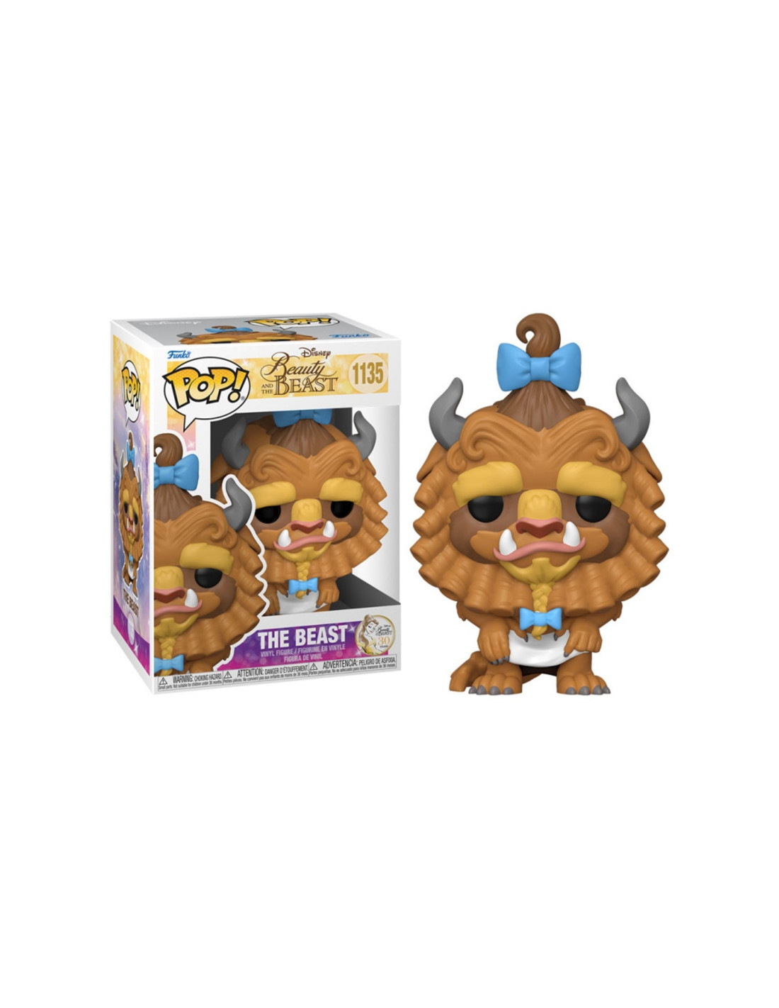 Funko pop disney la bella y la bestia bestia con rizos 57585