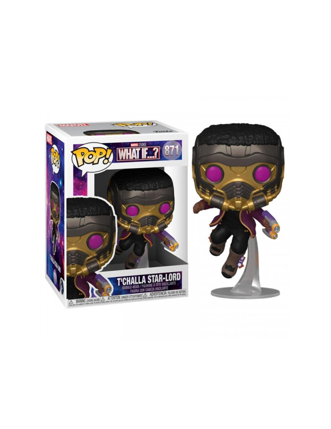 Funko pop marvel what if tchalla star lord 55812