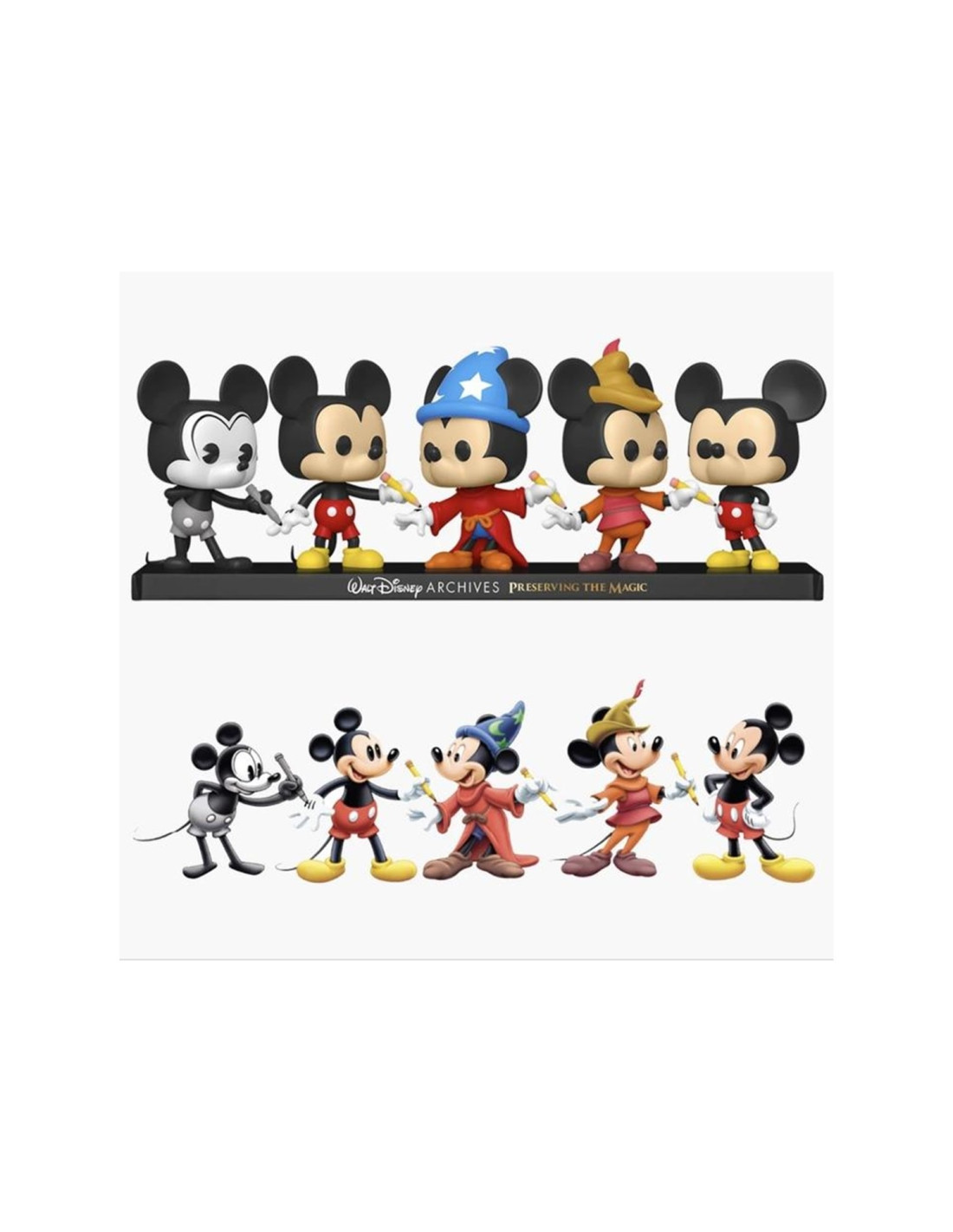 Funko pop disney archivos pack premium 5 mickey mouse 51118