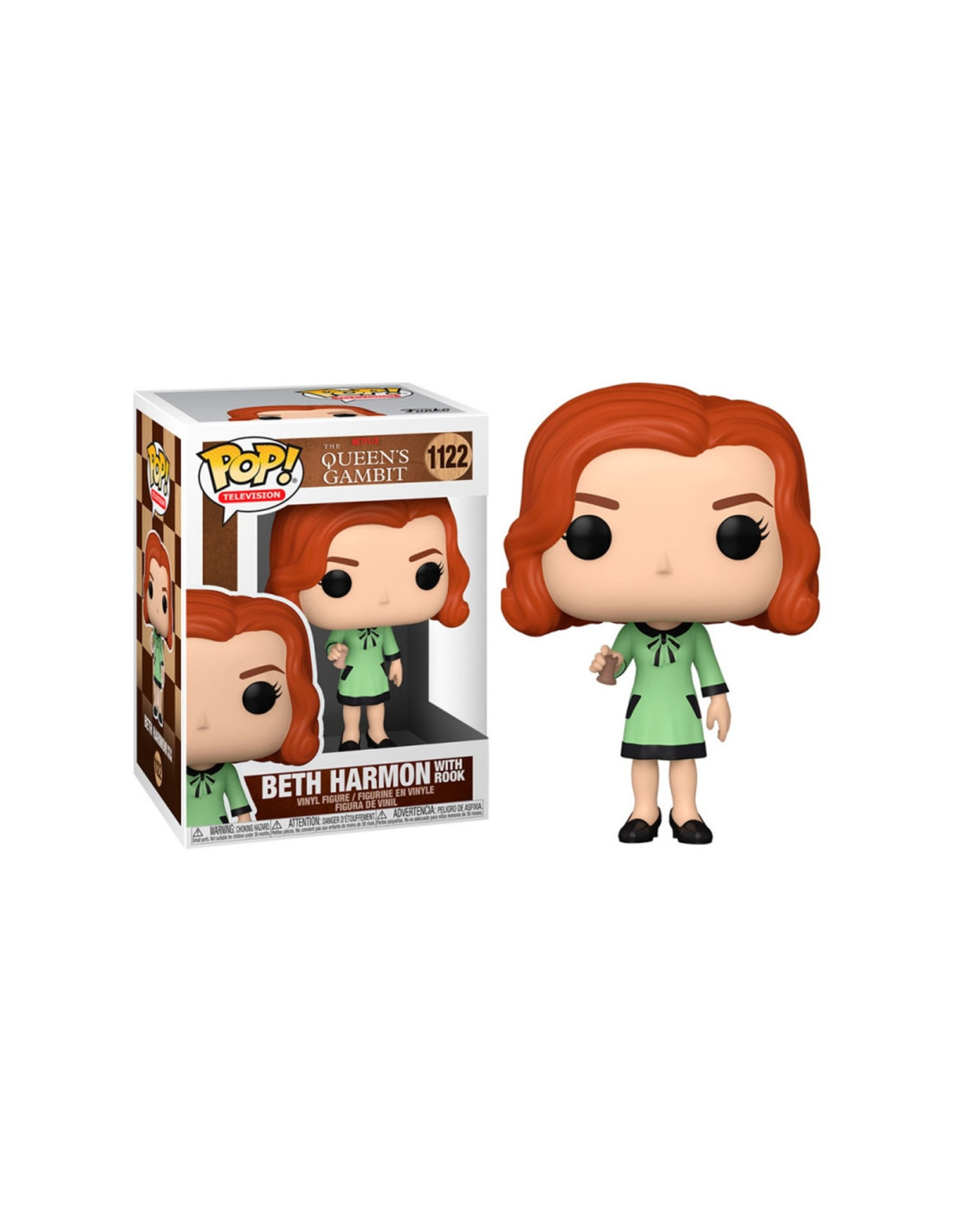 Funko pop series tv gambito de dama queens gambit beth harmon con torre 57689