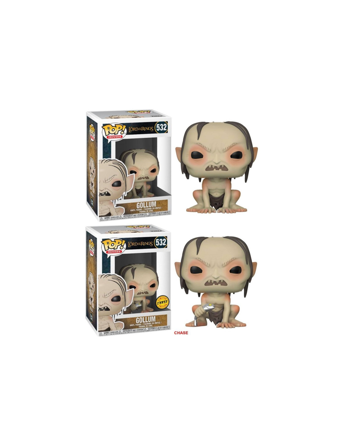 Funko pop el se?or de los anillos gollum con opcion chase