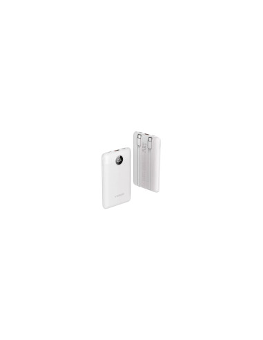 VEGER C11 VG-W1170 PowerBank 10000mAh smallest PD20W with cables bulit-in Blanco