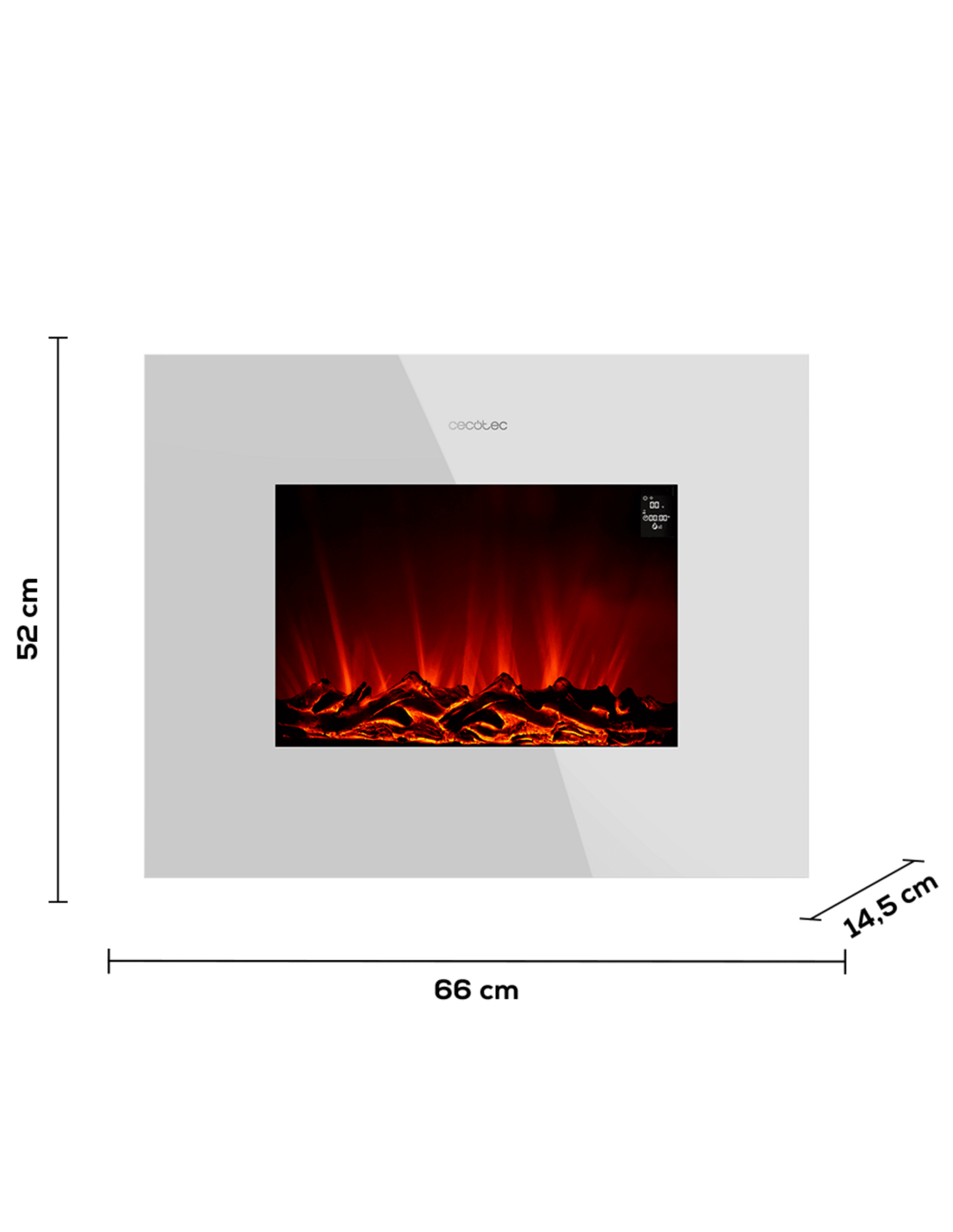 Chimenea el?ctrica ReadyWarm 2690 Flames Connected White