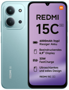 Xiaomi Redmi 15C 5G 4/128Gb Verde Smartphone