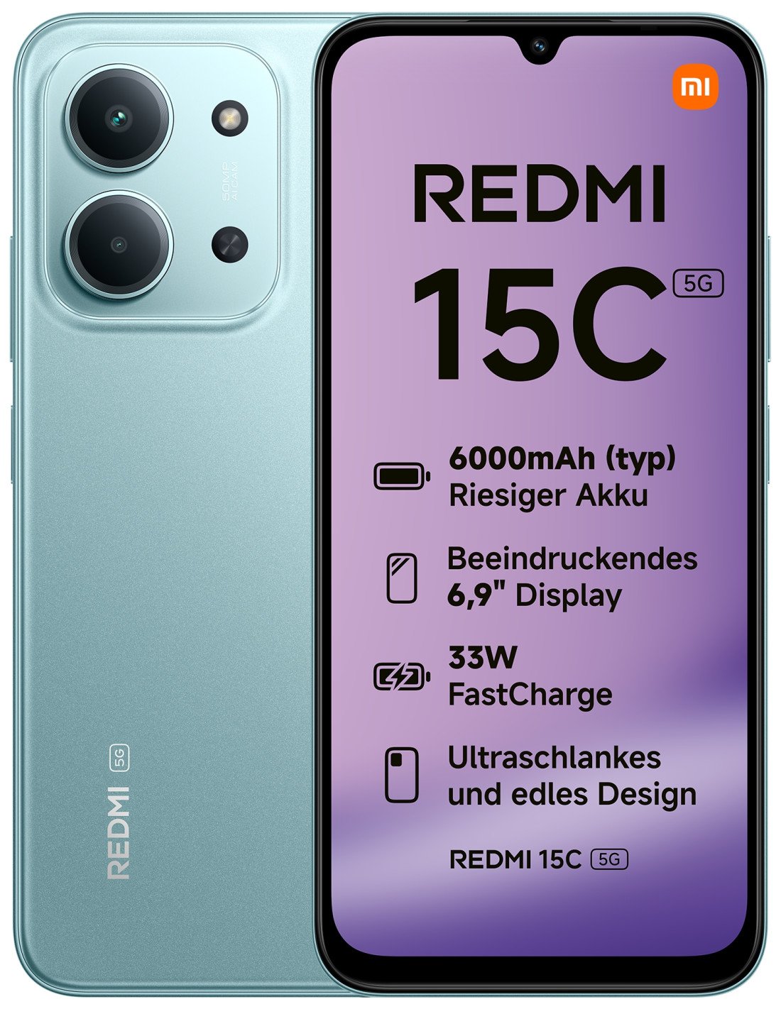 Xiaomi Redmi 15C 5G 4/128Gb Verde Smartphone