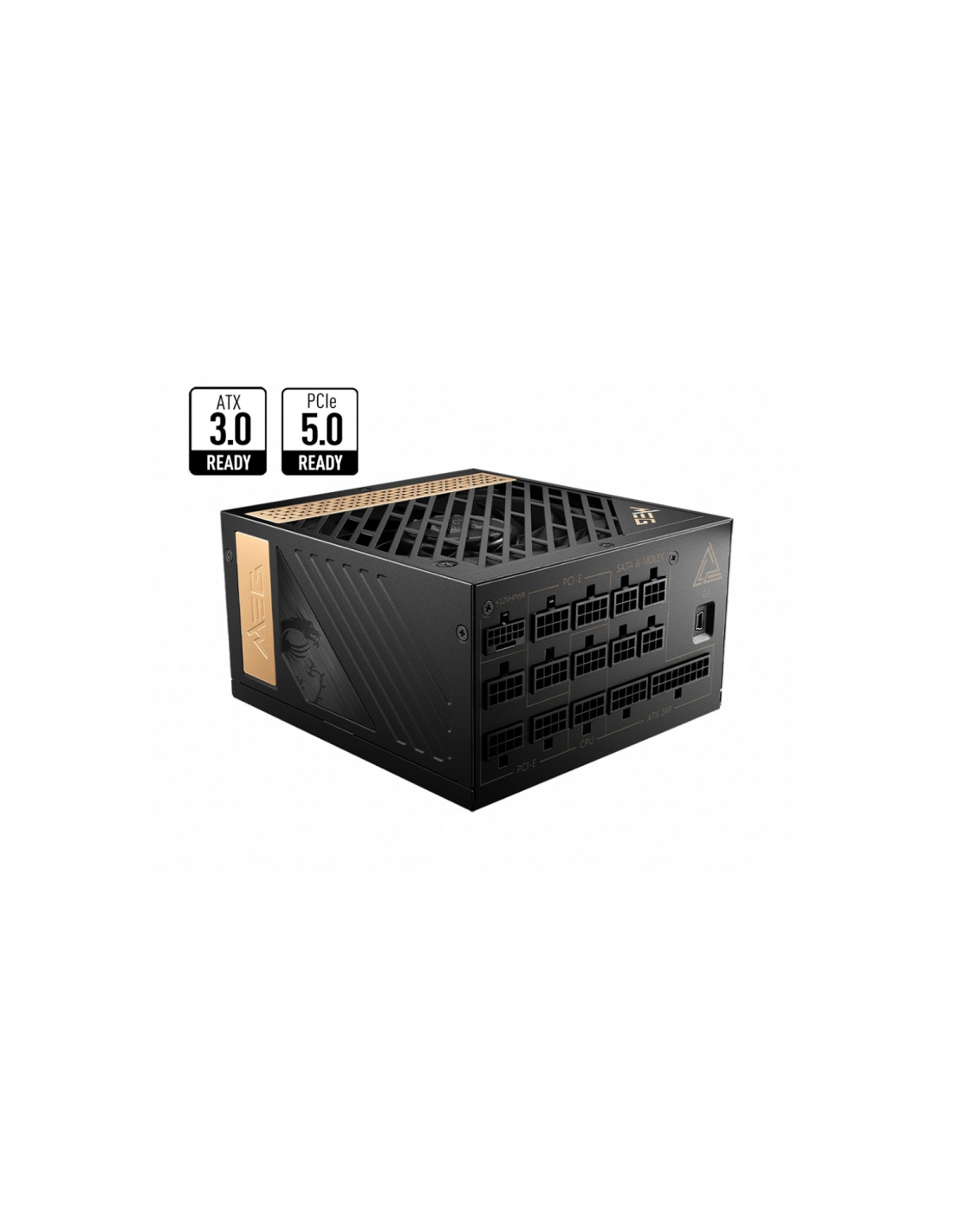 MSI MEG AI1300P PCIE5 unidad de fuente de alimentación 1300 W 24-pin ATX ATX Negro