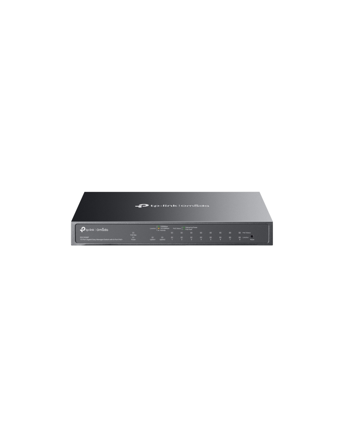 TP-Link Omada ES210GMP switch Gestionado Gigabit Ethernet (10/100/1000) Energía sobre Ethernet (PoE) Negro