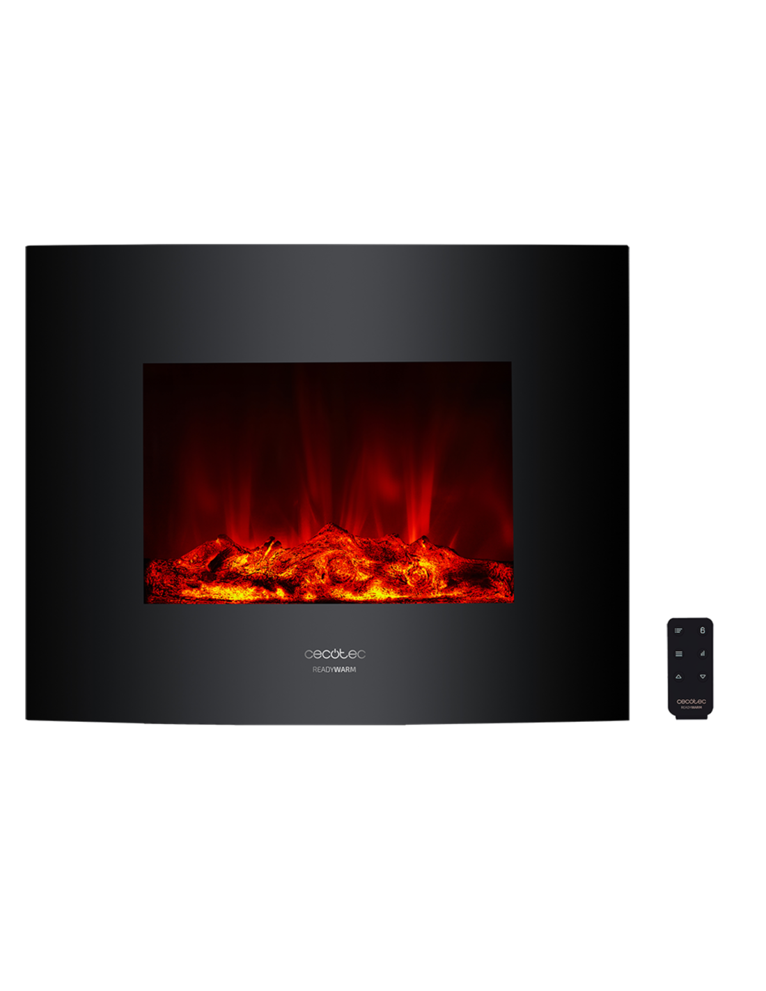 Chimenea electrica decorativa de pared Ready Warm 2600 Curved Flames