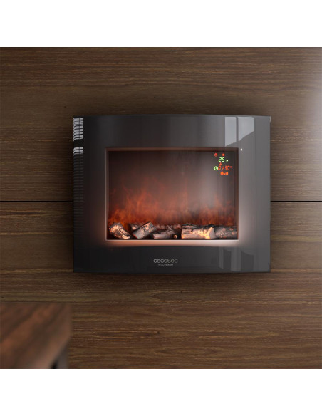 Chimenea electrica decorativa de pared Ready Warm 2600 Curved Flames