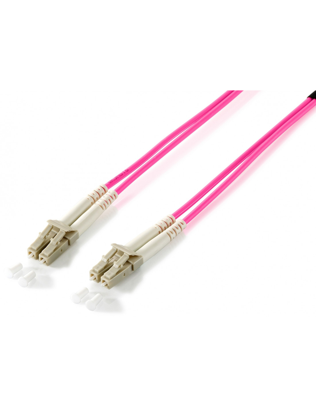 CABLE FIBRA OPTICA EQUIP OM4 MULTIMODO LIBRE HALOGENOS LC LC 50 125U 2M ROSA 255512