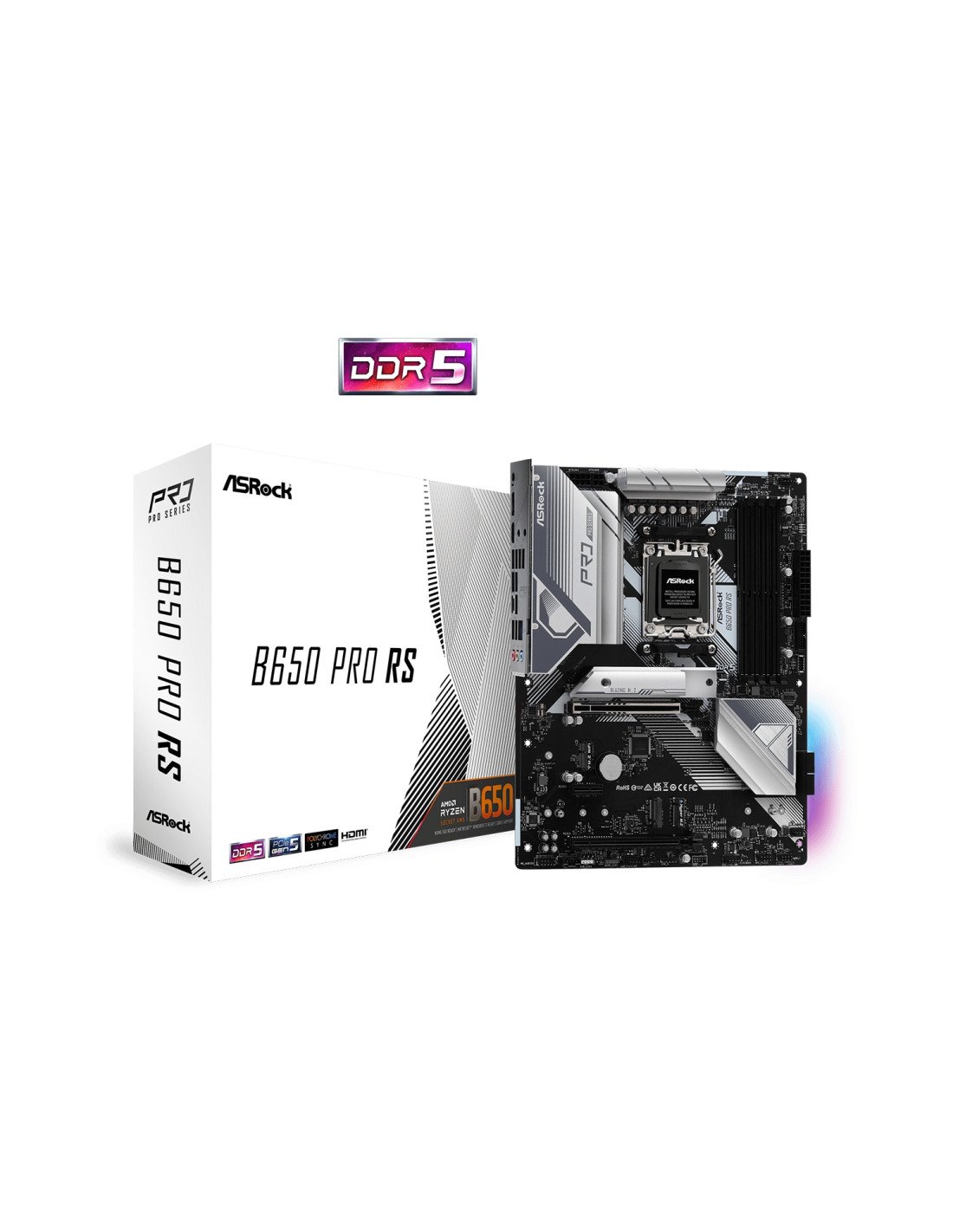 Asrock B650 Pro RS AMD B650 Zócalo AM5 ATX