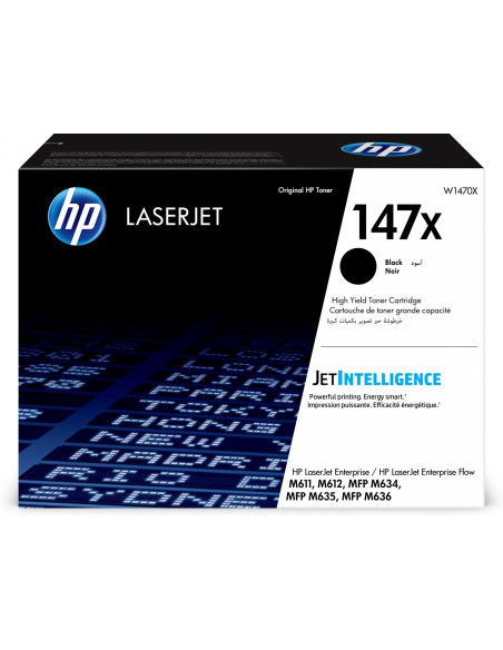 HP LaserJet Cartucho de tóner Original 147X negro de alta capacidad