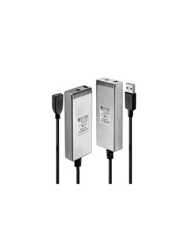 Lindy 42702 ampliador de red Transmisor y receptor de red Gris