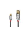 Lindy 36654 cable USB 5 m USB 2.0 USB A Micro-USB B Gris