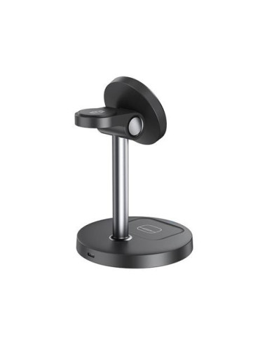 CARGADOR INALAMBRICO MAGNETICO 3 EN 1 NEGRO