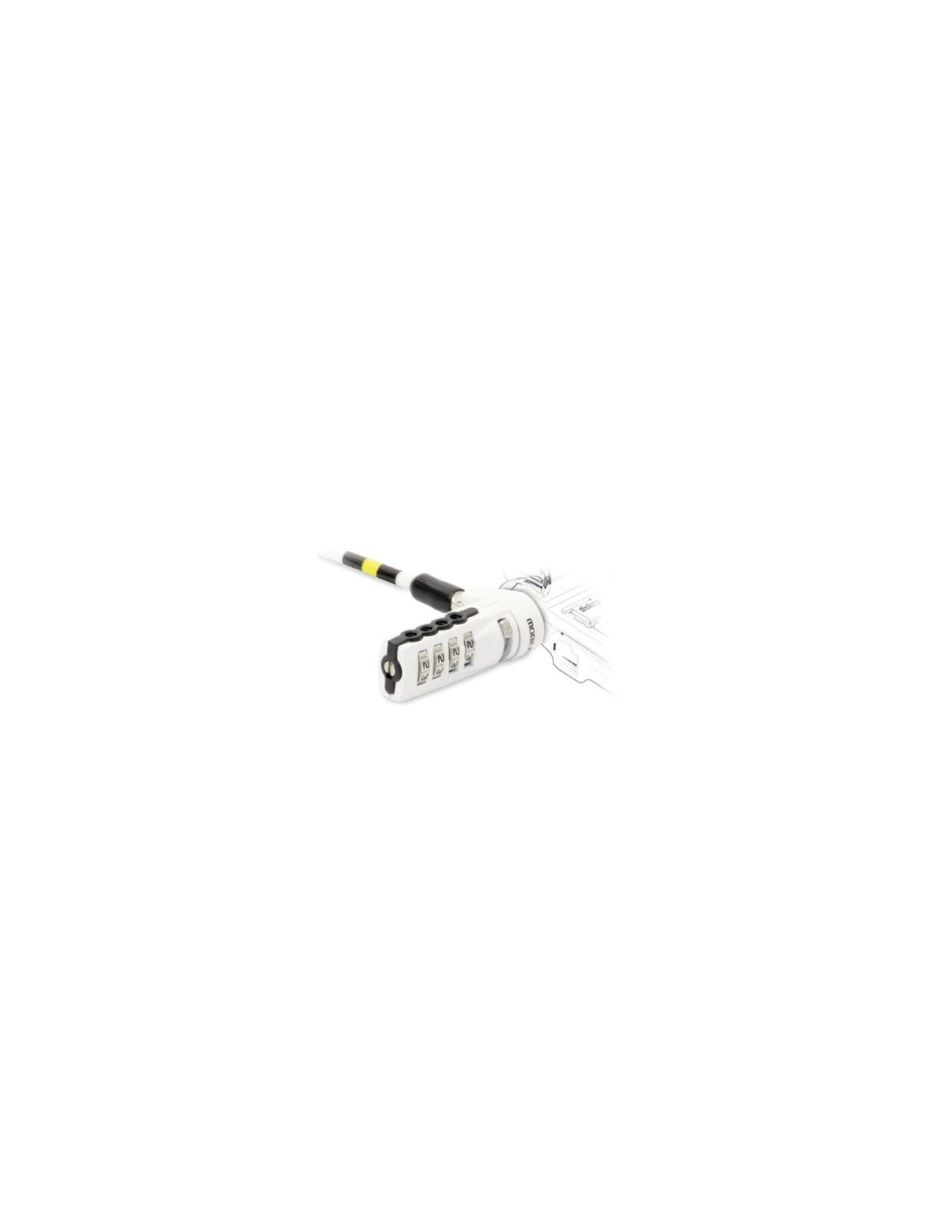 Mobilis 001254 cable antirrobo Blanco 1,8 m