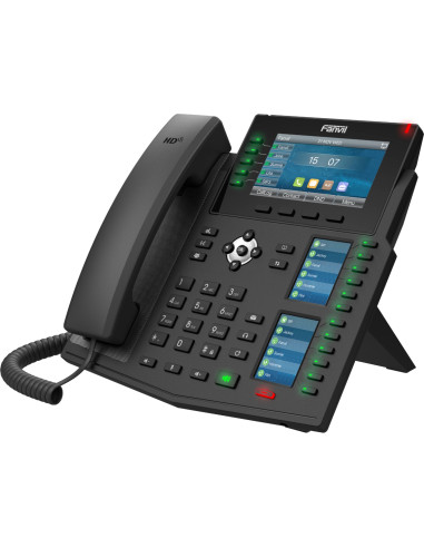 Fanvil X6U V2 teléfono IP Negro 20 líneas LCD Wifi