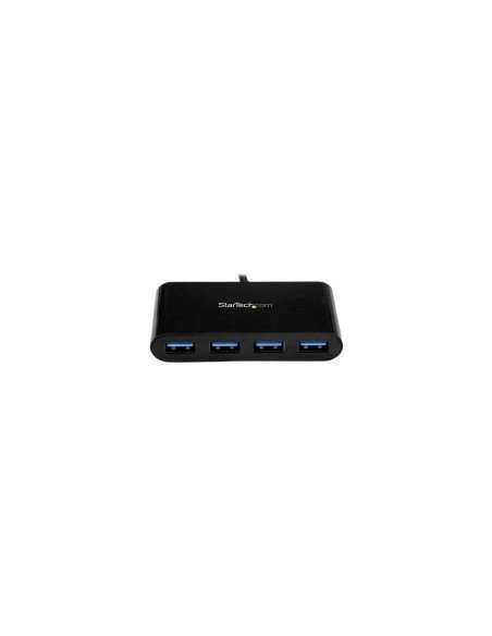 StarTech.com HB30C4AB hub de interfaz USB 3.2 Gen 1 (3.1 Gen 1) Type-C 5000 Mbit/s 4 Puertos USB 3.1 Negro