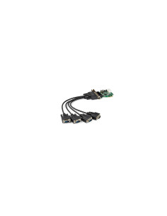 StarTech.com Tarjeta Adaptadora PCI Express Serie de 4 Puertos RS232 - UART 16950 - Perfil Bajo