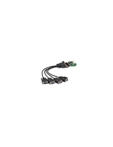 StarTech.com Tarjeta Adaptadora PCI Express Serie de 4 Puertos RS232 - UART 16950 - Perfil Bajo