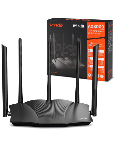 ¡Router Wifi Tenda 6, Wi-Fi 6 AX 3000 hasta 2402Mbps!