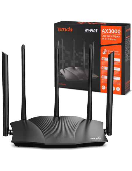 ¡Router Wifi Tenda 6, Wi-Fi 6 AX 3000 hasta 2402Mbps!