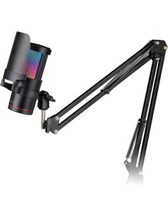 Micrófono Gaming Mars Gaming con soporte para mesa MMIC-SC.