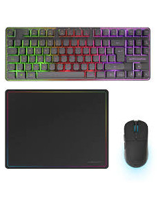 Pack gaming RGB: teclado, ratón, alfombrilla.