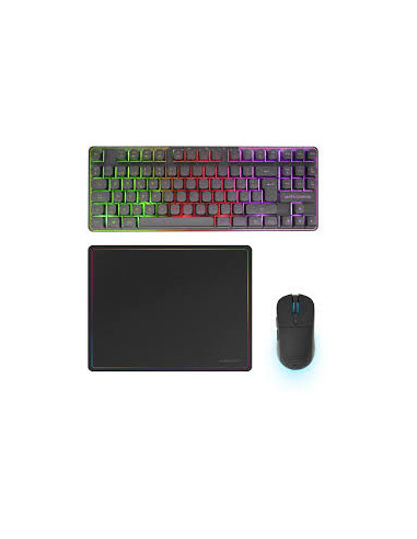 Mars Gaming MCPWTKLES teclado Ratón incluido Juego RF inalámbrica +