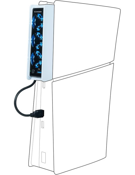 Ventilación eficiente para tu PS5 Slim.