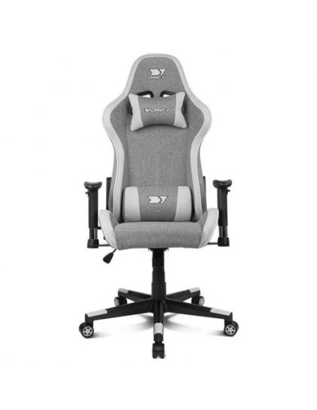 Silla gaming Drift DR90 gris/blanca, irresistible.