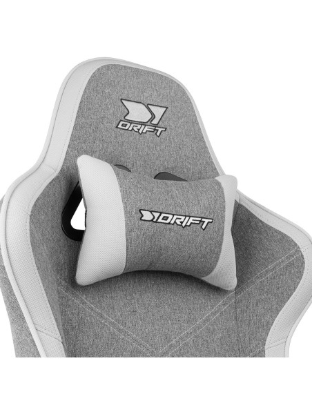 Silla gaming Drift DR90 gris/blanca, irresistible.