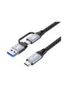 Equip 128432 cable USB USB 3.2 Gen 2x2 2 m USB A/USB C USB C Negro
