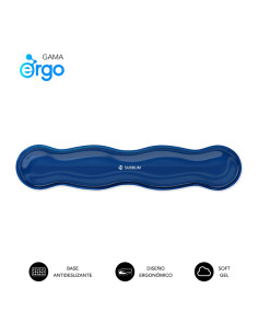 SUBBLIM Ergo Crystal Flex descansa muñecas Gel Azul oscuro