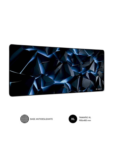 SUBBLIM Blue Obsidian XL Mouse Pad Alfombrilla de ratón para juegos Azul oscuro