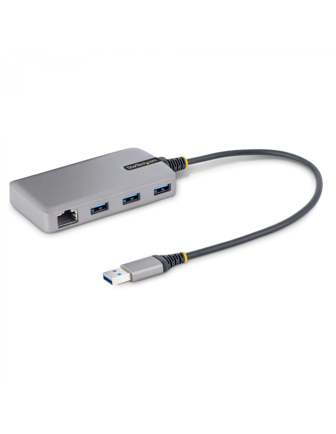 StarTech.com Hub USB de 3 Puertos USBA - USB 3.0 de 5Gbps - Alimentado por el Bus - Concentrador USB de 3 Puertos USB-A - Ladró