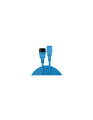 Lindy 30471 cable de transmisión Negro, Azul 1 m C14 acoplador C13 acoplador