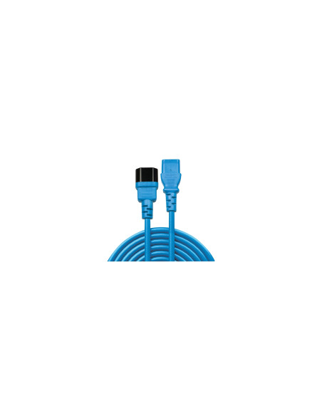 Lindy 30471 cable de transmisión Negro, Azul 1 m C14 acoplador C13 acoplador
