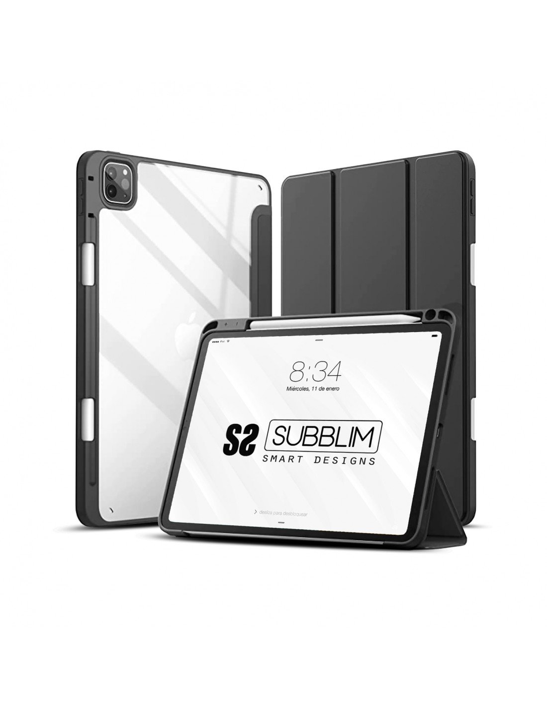 SUBBLIM Funda Tablet Clear Shock Case Ipad Pro 12,9" 2022/2021/2020