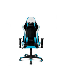 SILLA GAMING DRIFT DR175 ASIENTO ACOLCHADO NEGRO, AZUL Y BLANCO