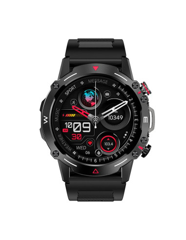 SMARTWATCH COOL ADVENTURE SILICONA NEGRO PANTALLA AMOLED (LLAMADAS, SALUD,...)