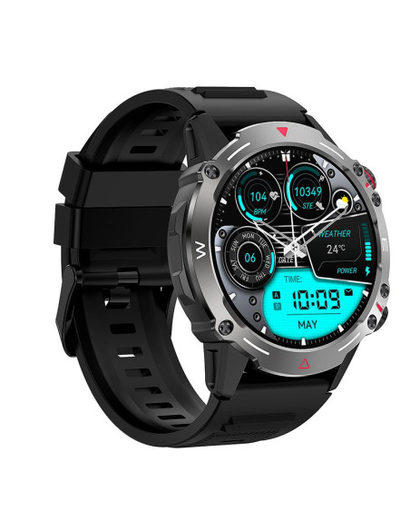 SMARTWATCH COOL ADVENTURE SILICONA NEGRO PANTALLA AMOLED (LLAMADAS, SALUD,...)