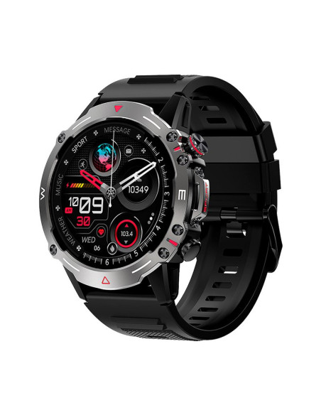 SMARTWATCH COOL ADVENTURE SILICONA NEGRO PANTALLA AMOLED (LLAMADAS, SALUD,...)
