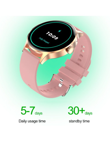 SMARTWATCH COOL IRIS SILICONA ROSA (AMOLED, LLAMADAS, SALUD, DEPORTE)