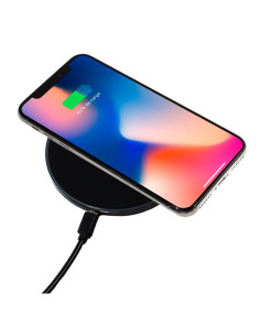 BASE INALAMBRICA CARGADOR SMARTPHONES QI UNIVERSAL COOL NEGRO