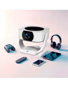 PROYECTOR COMPACTO 3500 LÚMENES COOL ONIX ALTAVOZ INTEGRADO + HDMI-USB + WIFI MIRROR BLANCO