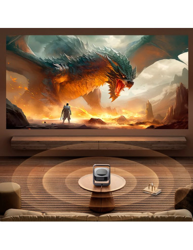 PROYECTOR COMPACTO 3500 LÚMENES COOL ONIX ALTAVOZ INTEGRADO + HDMI-USB + WIFI MIRROR NEGRO