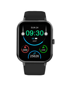 SMARTWATCH COOL FOREST SILICONA NEGRO (LLAMADAS, SALUD, DEPORTE)