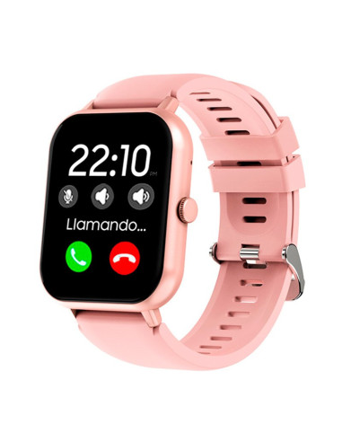 SMARTWATCH COOL FOREST SILICONA ROSA (LLAMADAS, SALUD, DEPORTE)