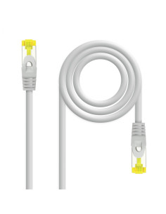 Nanocable Cable de red latiguillo RJ45 LSZH CAT.6A SFTP AWG26, Gris,